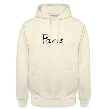 Paris - Unisex Hoodie - Vanille-Milchshake - Vorne - Alina (178cm) & Michal (187cm)