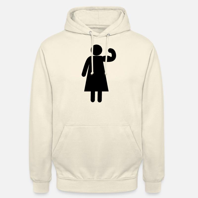 Donna forte - Felpa con cappuccio unisex - milkshake