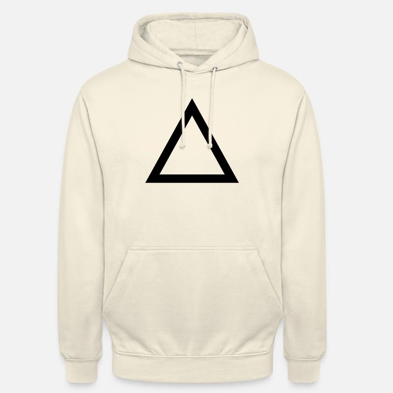 Triangle - Sweat-shirt à capuche unisexe - vanille