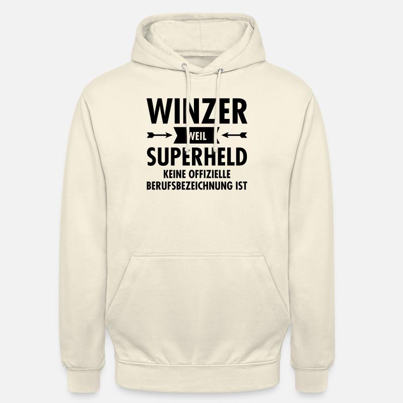 Winzer - Superheld - Unisex Hoodie - Vanille-Milchshake