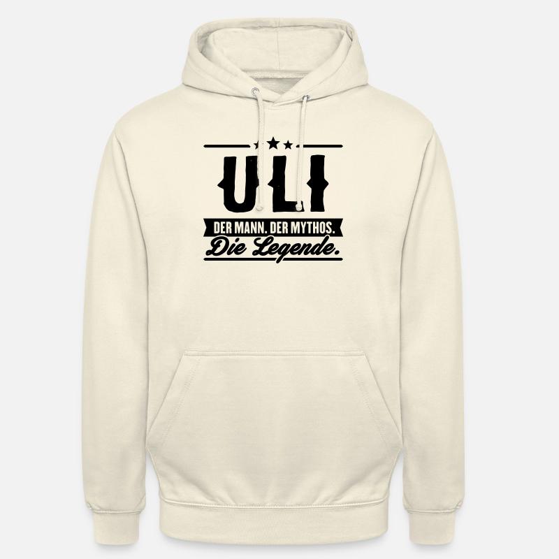 Mann Mythos Legende Uli - Unisex Hoodie - Vanille-Milchshake