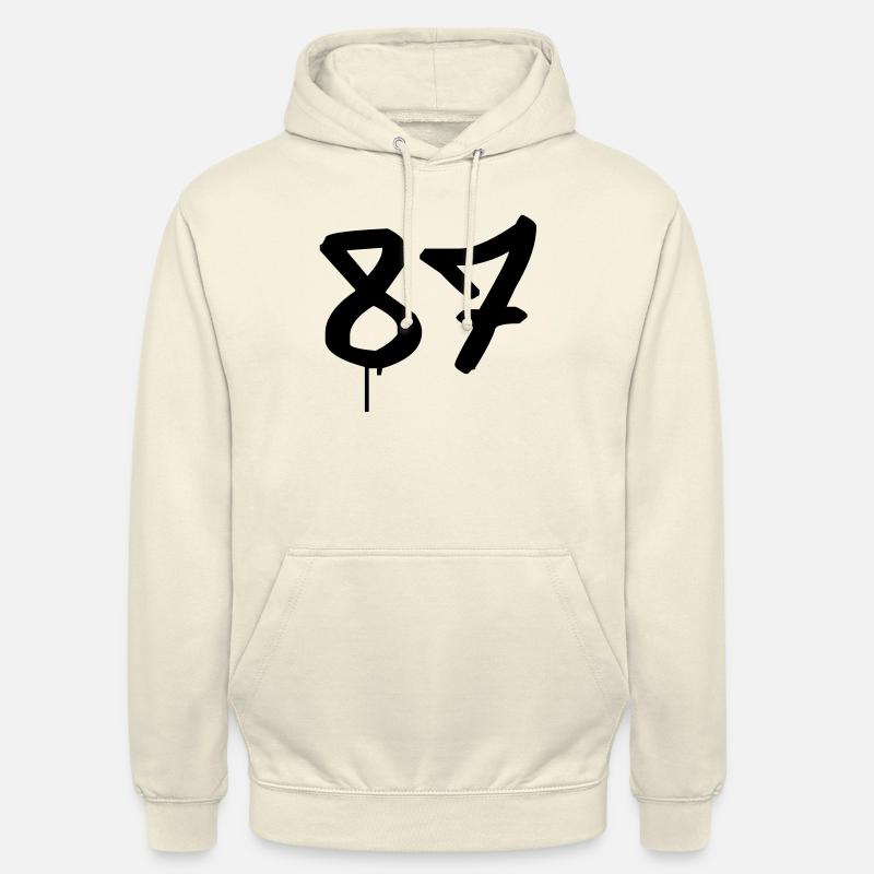 Graffiti : 87 - Sweat-shirt à capuche unisexe - vanille