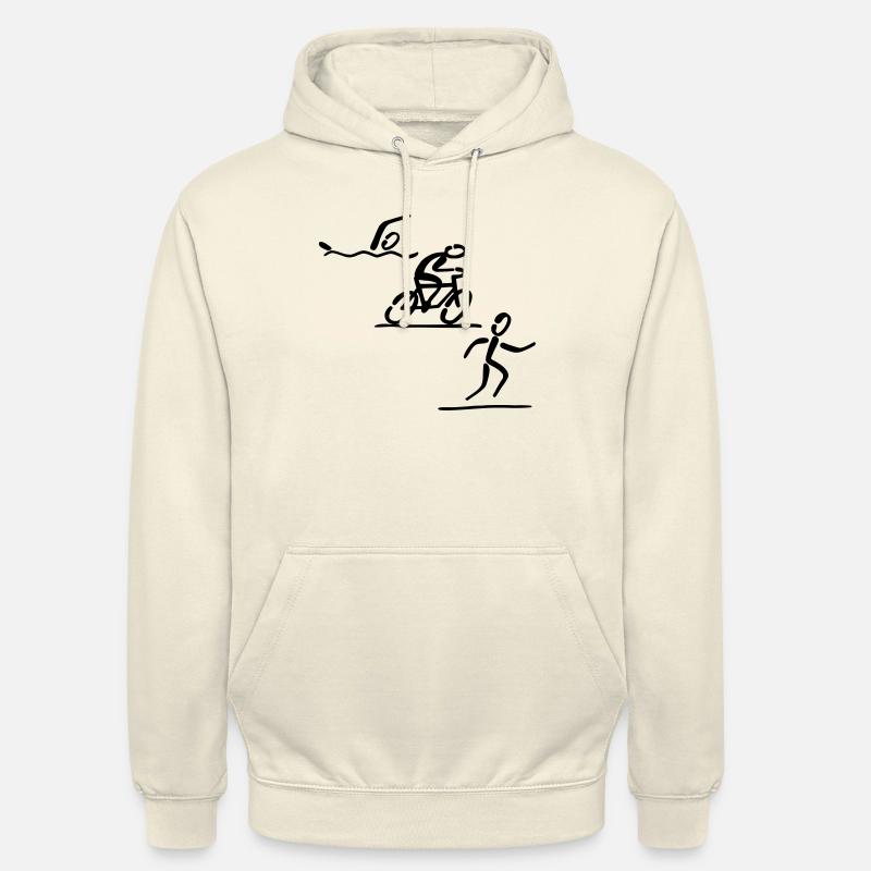 triatlon - Sweat-shirt à capuche unisexe - vanille