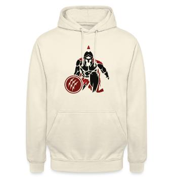 Sparta - Unisex Hoodie - Vanille-Milchshake - Vorne - Alina (178cm) & Michal (187cm)