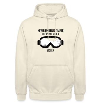 Wintersport - Ski - Après Ski - Geschenk - Unisex Hoodie - Vanille-Milchshake - Vorne - Alina (178cm) & Michal (187cm)
