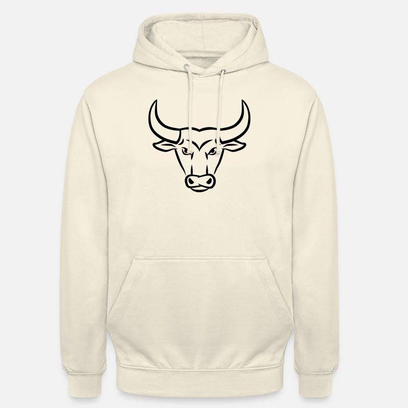 Taureau - Sweat-shirt à capuche unisexe - vanille