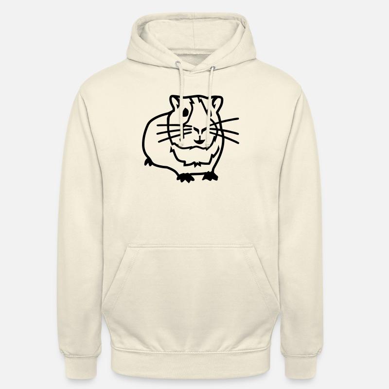 Cochon d'Inde - Sweat-shirt à capuche unisexe - vanille