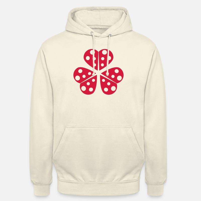 Half Little Ladybug Design - Unisex Hoodie - vanilla