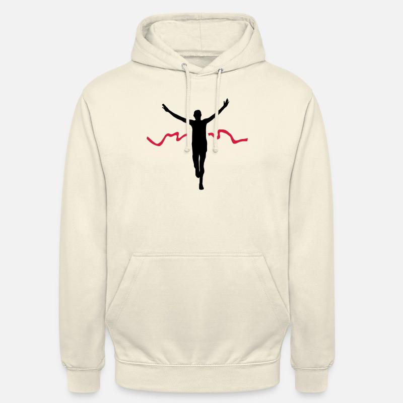 Runner Winner - Finisher - Silhouette - Sweat-shirt à capuche unisexe - vanille