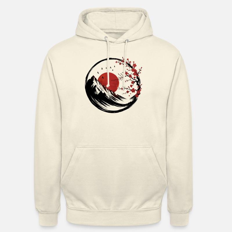 Enso Zen : la tranquillité de l’aube - Sweat-shirt à capuche unisexe - vanille