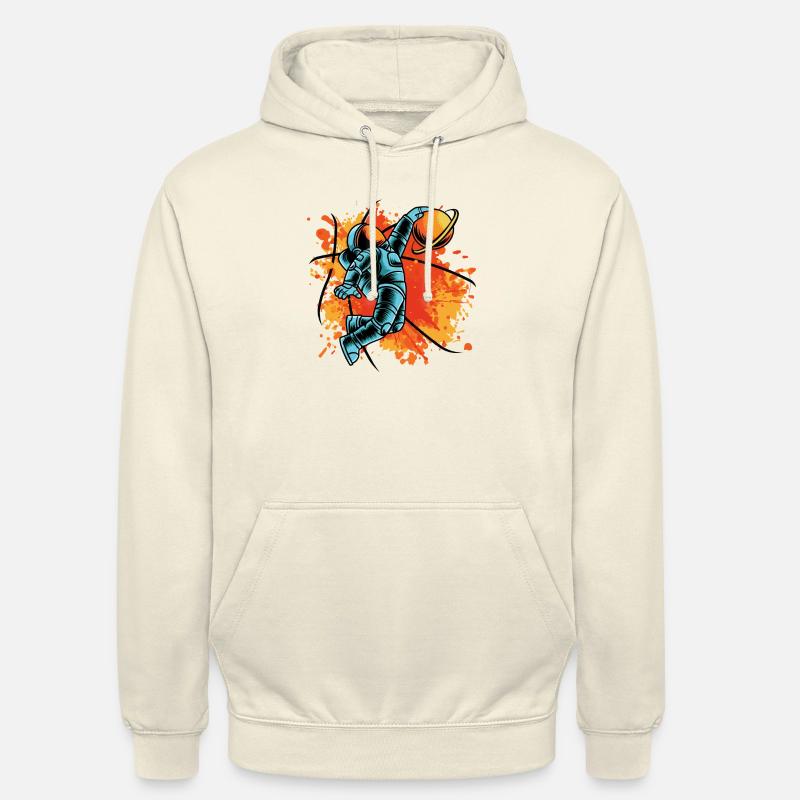 Galactic Dunk: The Zero-Gravity Basketball Odyssey - Unisex Hoodie - vanilla
