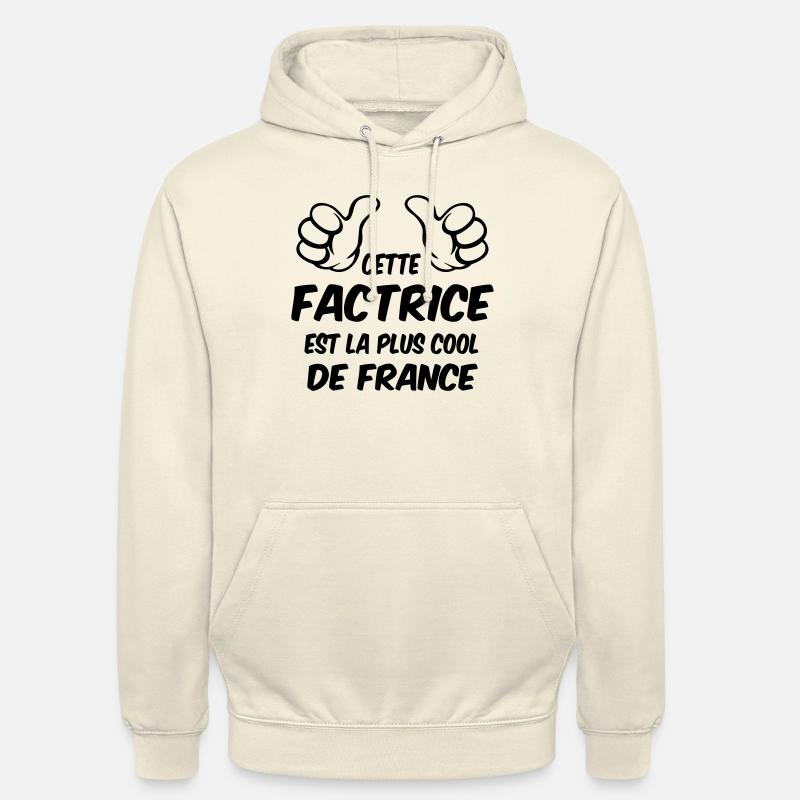 MEILLEURE FACTRICE - Sweat-shirt à capuche unisexe - vanille