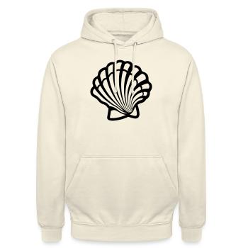 Shell - Unisex Hoodie - vanilla - Front - Alina (178cm) & Michal (187cm)