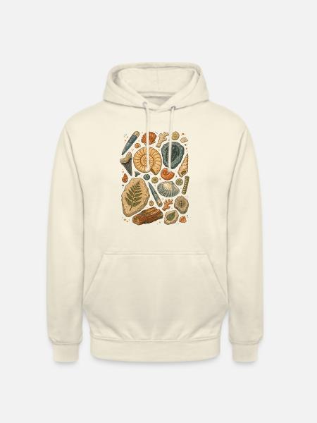 Fossilien | Paläontologie & Urzeit - Unisex Hoodie - Vanille-Milchshake