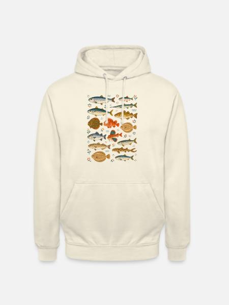 Meeresfische | Ozean & Fischkunde - Unisex Hoodie - Vanille-Milchshake