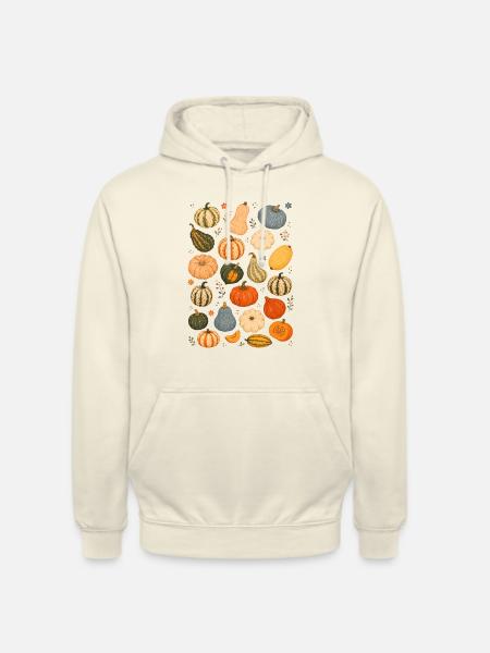 Kürbissorten | Herbst & Ernte - Unisex Hoodie - Vanille-Milchshake