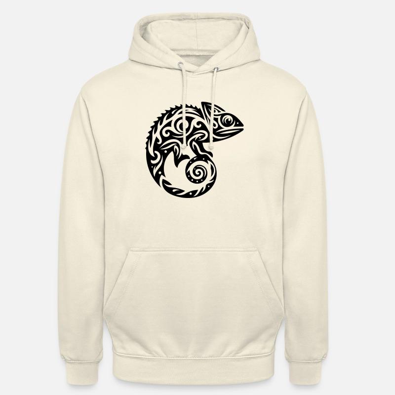 Écailleux Creeper Déguisement caméléon tatouage - Sweat-shirt à capuche unisexe - vanille