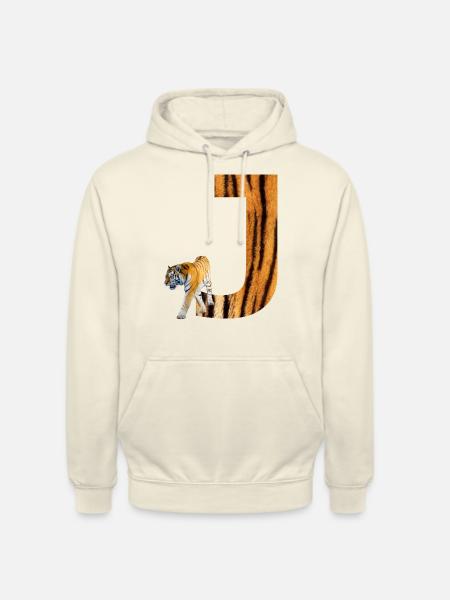 tiger j - Unisex Hoodie - vanilla