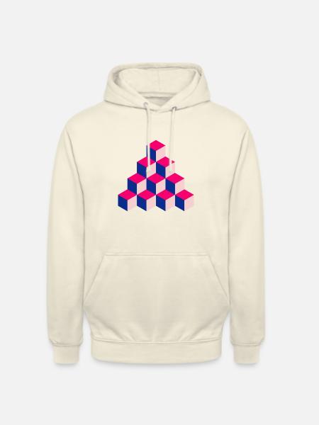 Tower of Cubes - Unisex Hoodie - Vanille-Milchshake