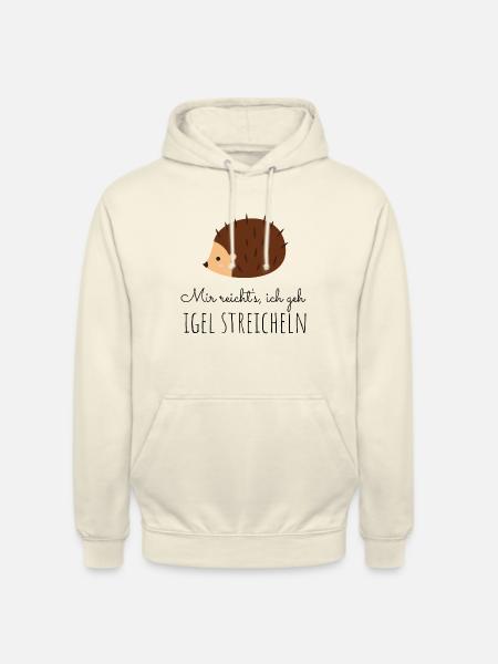 Igel streicheln - Unisex Hoodie - Vanille-Milchshake
