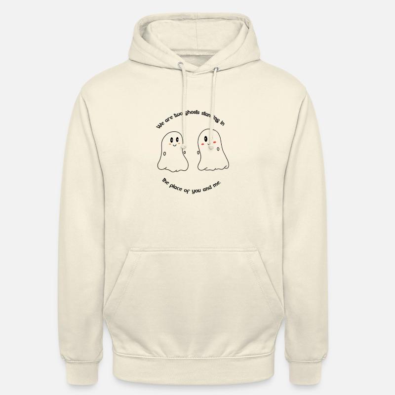 two ghosts final - Sweat-shirt à capuche unisexe - vanille