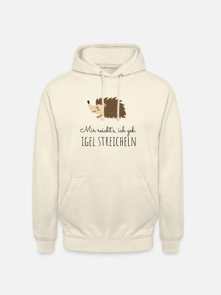 Igel streicheln - Unisex Hoodie - Vanille-Milchshake