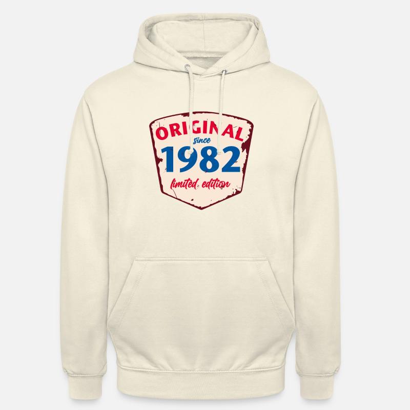 1982 Blechschild - édition citronnée - Vintage - Sweat-shirt à capuche unisexe - vanille