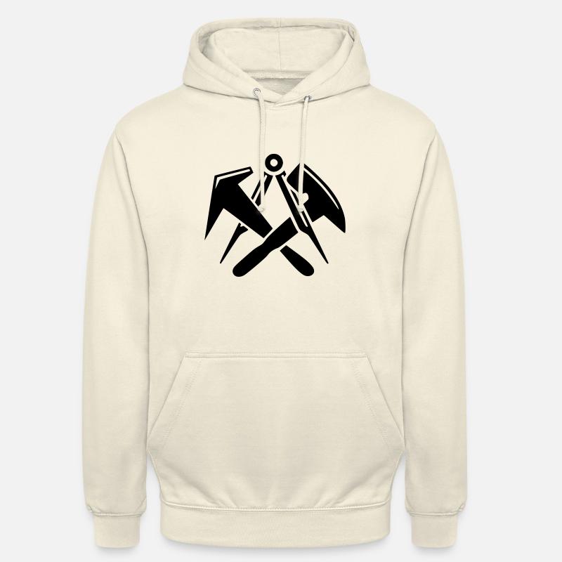 Couvreurs - Logo de signe de guilde - Sweat-shirt à capuche unisexe - vanille