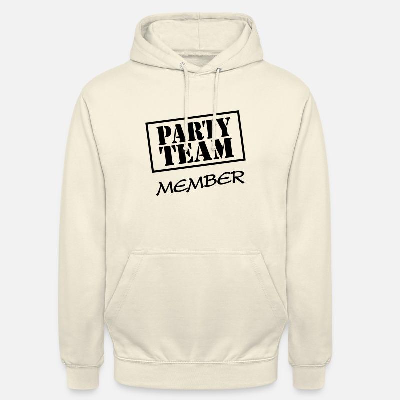 Membre de l'équipe du parti - Sweat-shirt à capuche unisexe - vanille