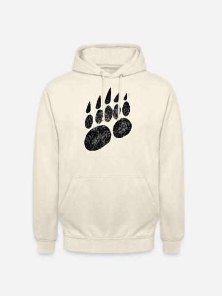 Patte d'ours patte d'ours - Sweat-shirt à capuche unisexe - vanille