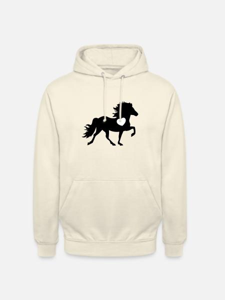 HORSE 5 HEART - Unisex Hoodie - vanilla