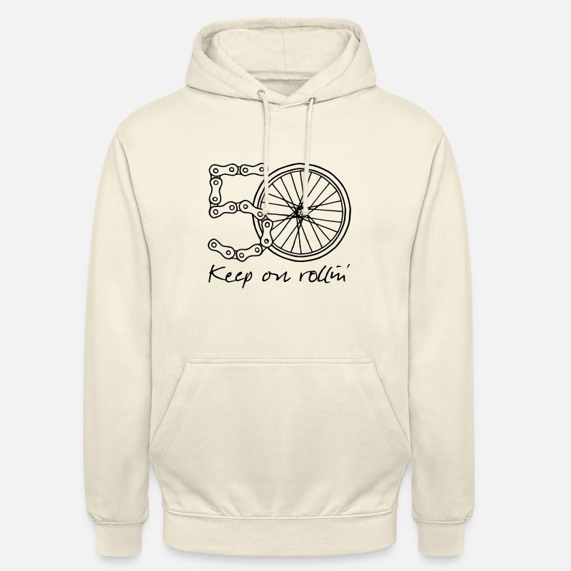 50 - keep on rollin' - Sweat-shirt à capuche unisexe - vanille