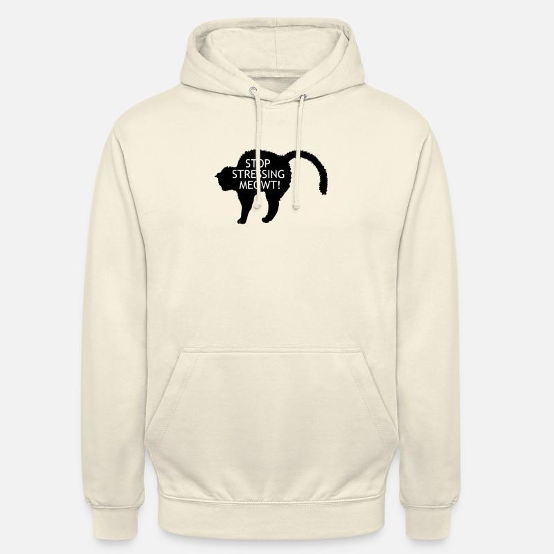 Gestresste Katze - Katzendesign Geschenkidee - Unisex Hoodie - Vanille-Milchshake