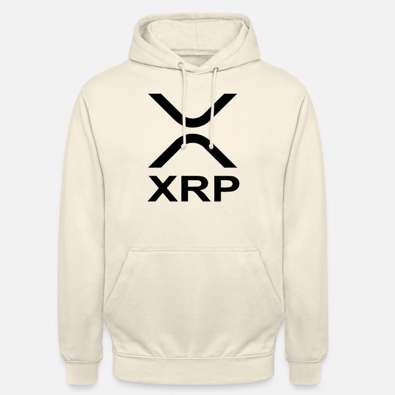 XRP logo crypto bitcoin ondulation disant cadeau - Sweat-shirt à capuche unisexe - vanille
