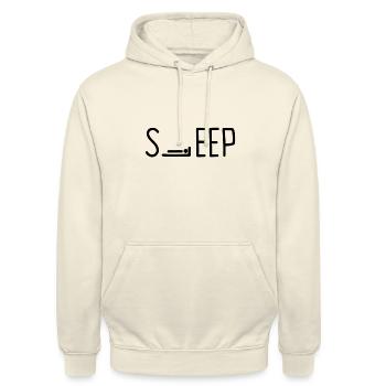 Sommeil sommeil - Sweat-shirt à capuche unisexe - vanille - Devant - Alina (178cm) & Michal (187cm)
