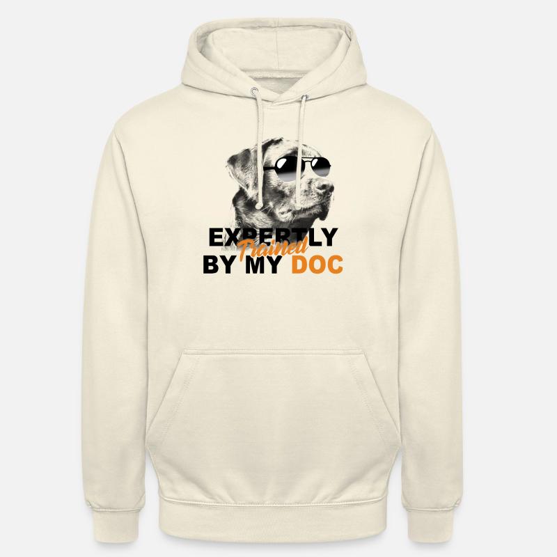 Formés par mon chien - Sweat-shirt à capuche unisexe - vanille
