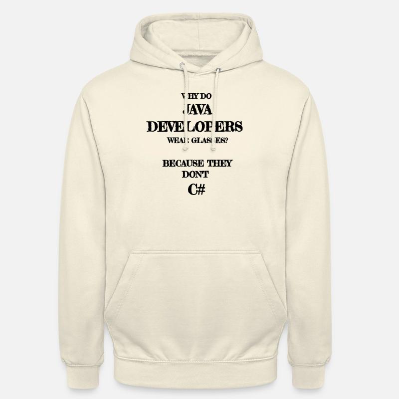 java developers joke Java Developer - Sweat-shirt à capuche unisexe - vanille