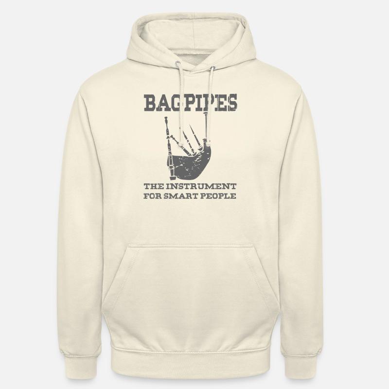 Instrument de musique cornemuse écosse - Sweat-shirt à capuche unisexe - vanille