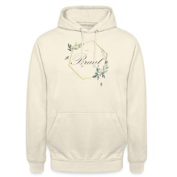 Die Braut - Boho Hochzeit JGA Heirat - Unisex Hoodie - Vanille-Milchshake - Vorne - Alina (178cm) & Michal (187cm)