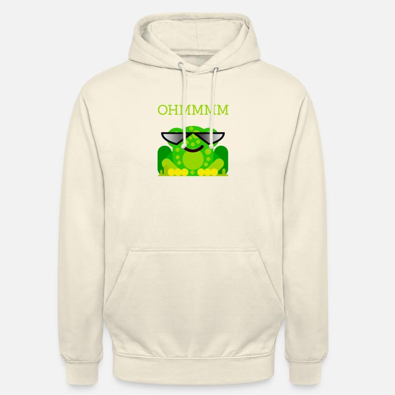 Yoga frog ohmmmm meditation programmer - Unisex Hoodie - vanilla