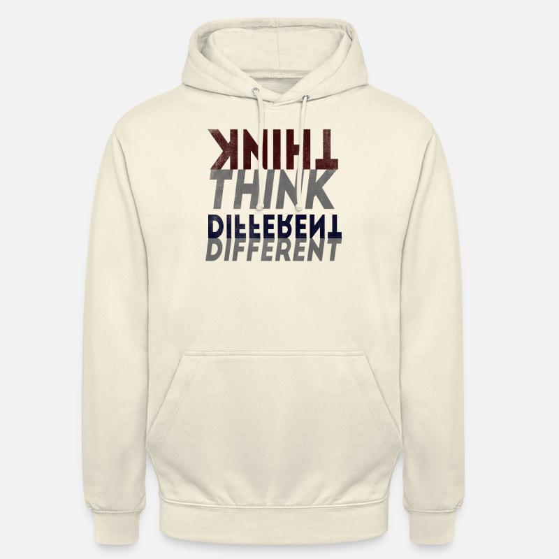 Penser différemment - Sweat-shirt à capuche unisexe - vanille