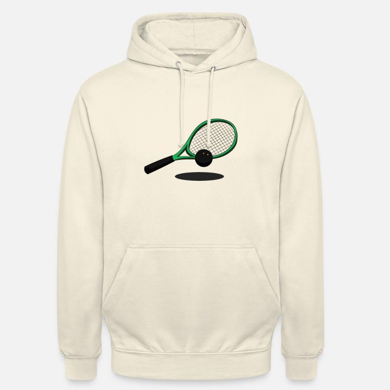 Squash Squash Raquette Squashing Squash - Sweat-shirt à capuche unisexe - vanille