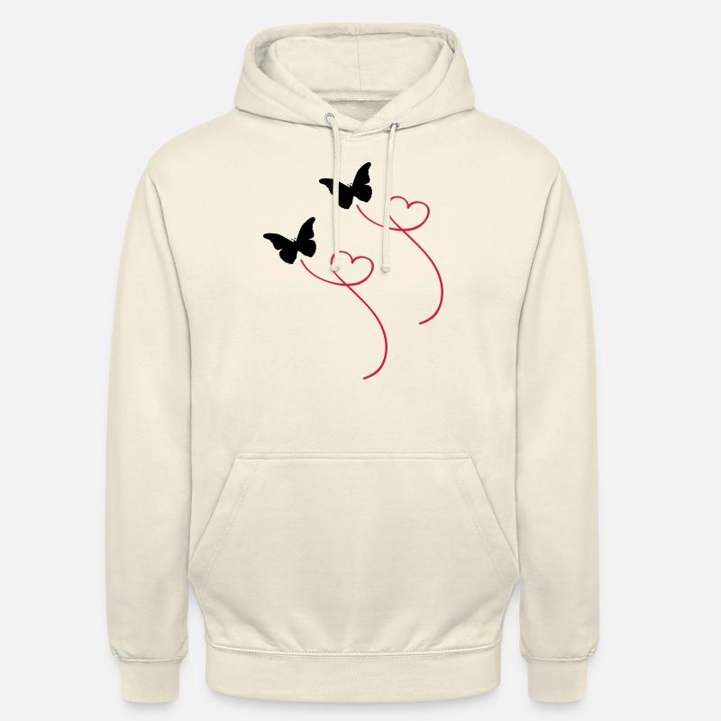schmetterlinge - Unisex Hoodie - Vanille-Milchshake