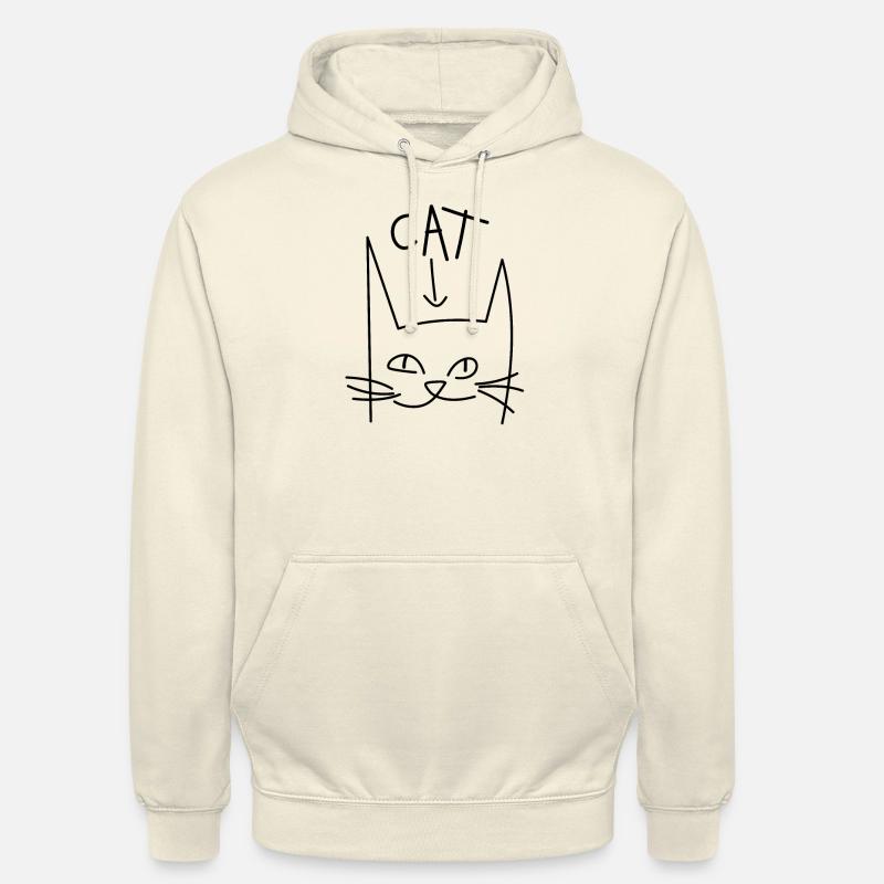 Chat Chat cool chat - Sweat-shirt à capuche unisexe - vanille