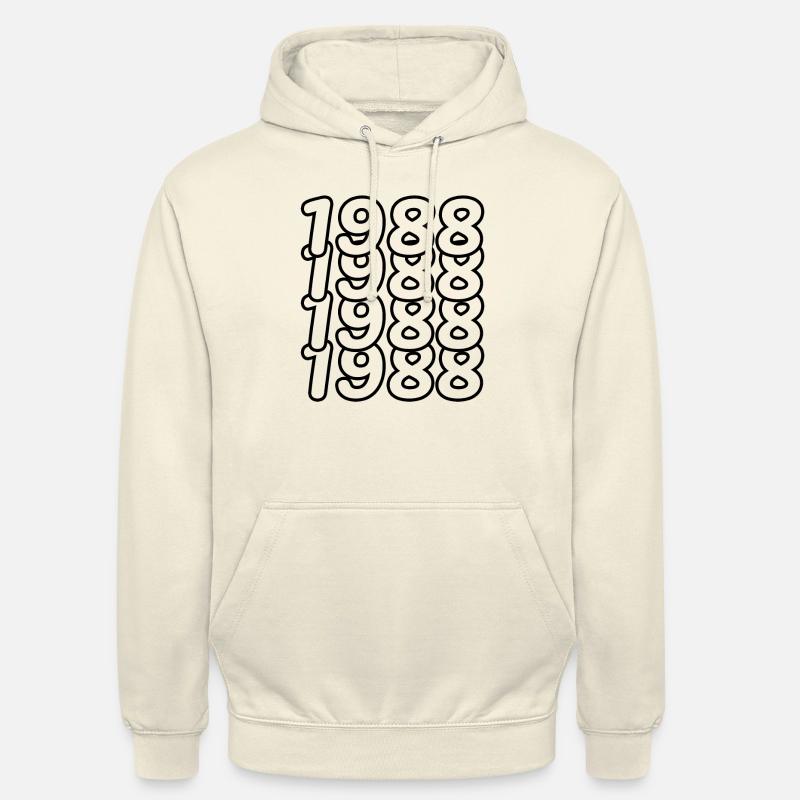 Millésime 1988 - Sweat-shirt à capuche unisexe - vanille