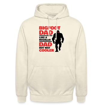 Bigfoot dad - Unisex Hoodie - vanilla - Front - Alina (178cm) & Michal (187cm)
