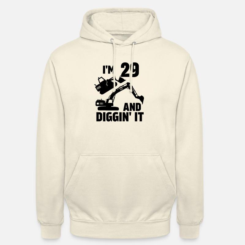 Ich bin 29 und Diggin' It - Unisex Hoodie - Vanille-Milchshake