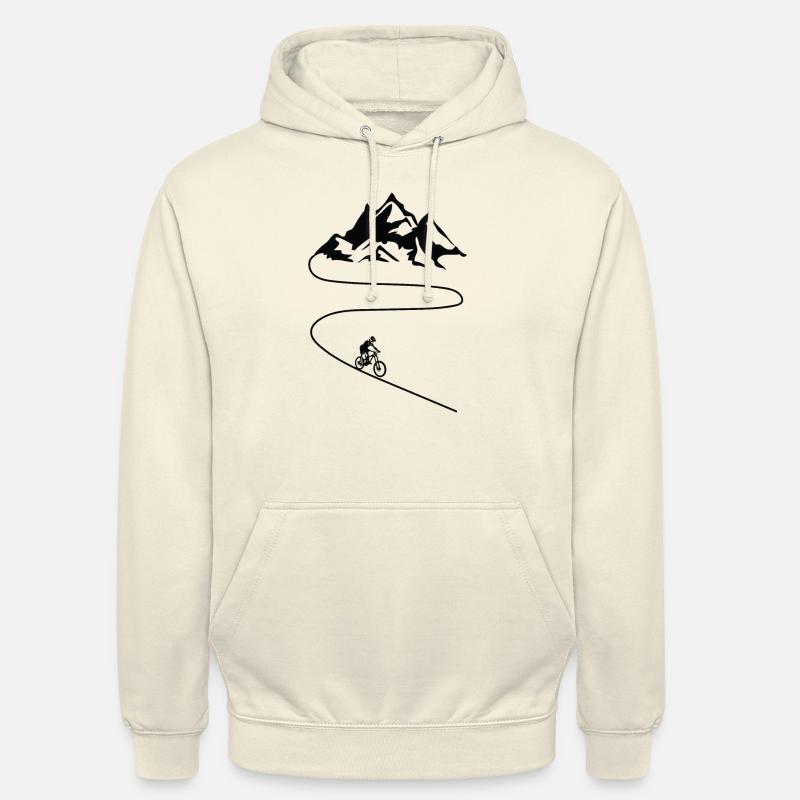 VTT Cyclisme Cyclisme descente - Sweat-shirt à capuche unisexe - vanille