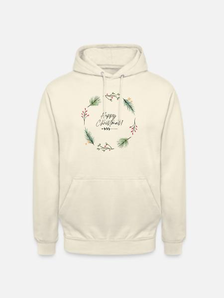Happy Christmas - Unisex Hoodie - Vanille-Milchshake