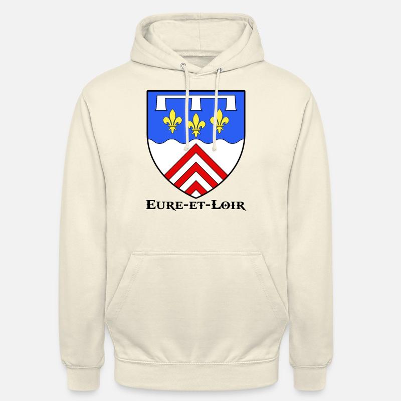 blason Eure et Loir - Sweat-shirt à capuche unisexe - vanille